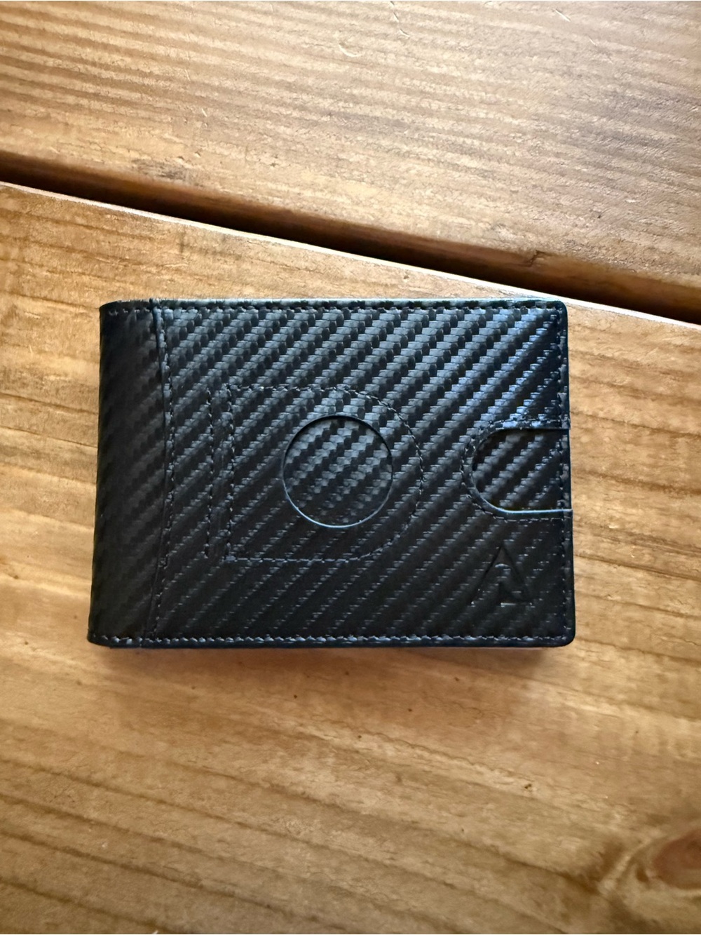Avandona Carbon-Finish Black Card & Key Holder Wallet